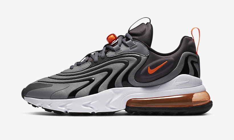 ナイキ エア マックス 270 リアクト ENG “アイアングレー/トータルオレンジ” (NIKE AIR MAX 270 REACT ENG “Iron Grey/Total Orange) [CT1281-002]