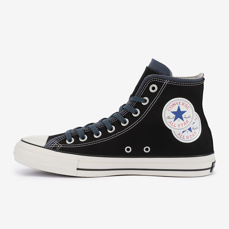 7/10発売！アンクルパッチ/ヒールラベル/タン/履き口/シューレースをダブル使いした CONVERSE ALL STAR 100 DOUBLEPARTS HI (コンバース オールスター 100 ダブルパーツ HI)