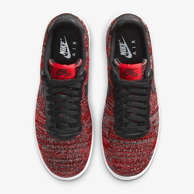 ナイキ エア フォース 1 ロー フライニット 2.0 “ユニバーシティレッド/ブラック” (NIKE AIR FORCE 1 LOW FLYKNIT 2.0 “University Red/Black”) [CI0051-600]