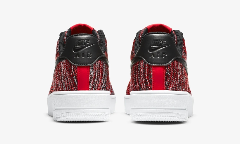 ナイキ エア フォース 1 ロー フライニット 2.0 “ユニバーシティレッド/ブラック” (NIKE AIR FORCE 1 LOW FLYKNIT 2.0 “University Red/Black”) [CI0051-600]