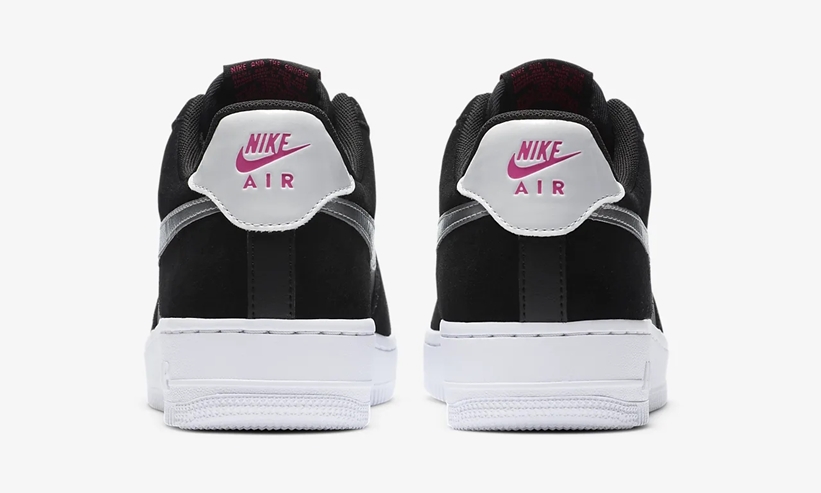 ナイキ エア フォース 1 07 ロー “ブラック/ピンクブラスト/メタリックシルバー” (NIKE AIR FORCE 1 07 LOW “Black/Pink Blast/Metallic Silver”) [DA4282-001]