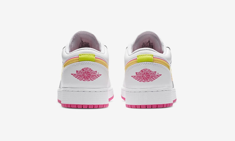 ナイキ GS エア ジョーダン 1 ロー “ホワイト/ピンク/イエロー” (NIKE GS WMNS AIR JORDAN 1 LOW “White/Pink/Yellow”) [CV4610-100]