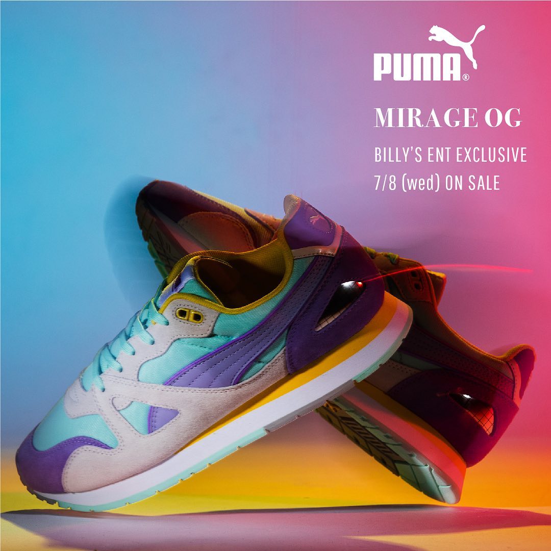 7/8発売！PUMA for BILLY’S “MIRAGE OG” (プーマ ビリーズ “ミラージュ OG”) [372976-01]