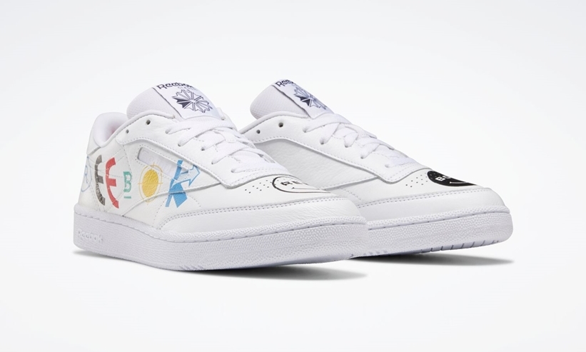 7/23発売！Black Eye Patch × REEBOK CLUB C 85 “White/Black” (ブラック アイ パッチ リーボック クラブ C 85) [FY3073,3074]