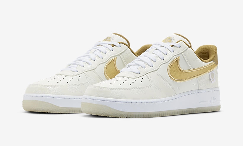 7/24発売！ナイキ エア フォース 1 07 ロー “ワールドワイド” ホワイト/メタリックゴールド (NIKE AIR FORCE 1 07 LOW “World Wide” White/Metallic Gold) [DA1343-170]