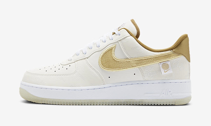 7/24発売！ナイキ エア フォース 1 07 ロー “ワールドワイド” ホワイト/メタリックゴールド (NIKE AIR FORCE 1 07 LOW “World Wide” White/Metallic Gold) [DA1343-170]