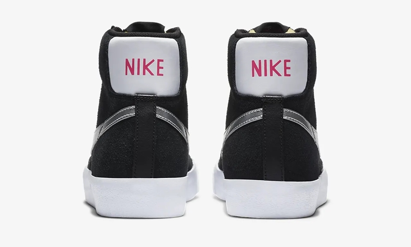 ナイキ ウィメンズ ブレーザー ミッド ビンテージ 77 “ブラック/ピンクブラスト/メタリックシルバー” (NIKE WMNS BLAZER MID VINTAGE 77 “Black/Pink Blast/Metallic Silver”) [DA4283-001]