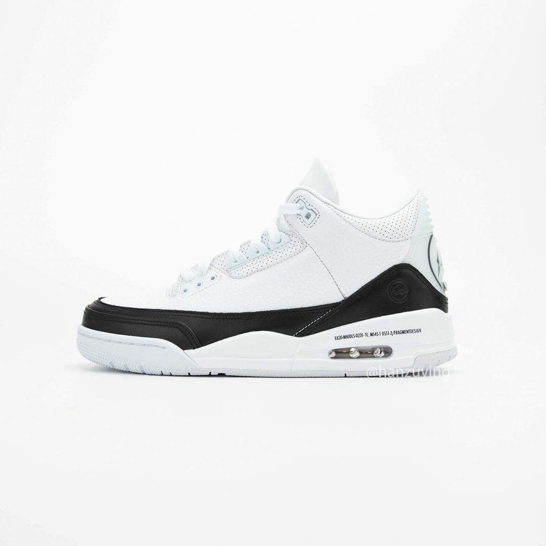 9/17 発売！フラグメント × ナイキ エア ジョーダン 3 “ホワイト/ブラック” (FRAGMENT x NIKE AIR JORDAN 3 “White/Black”) [DA3595-100]