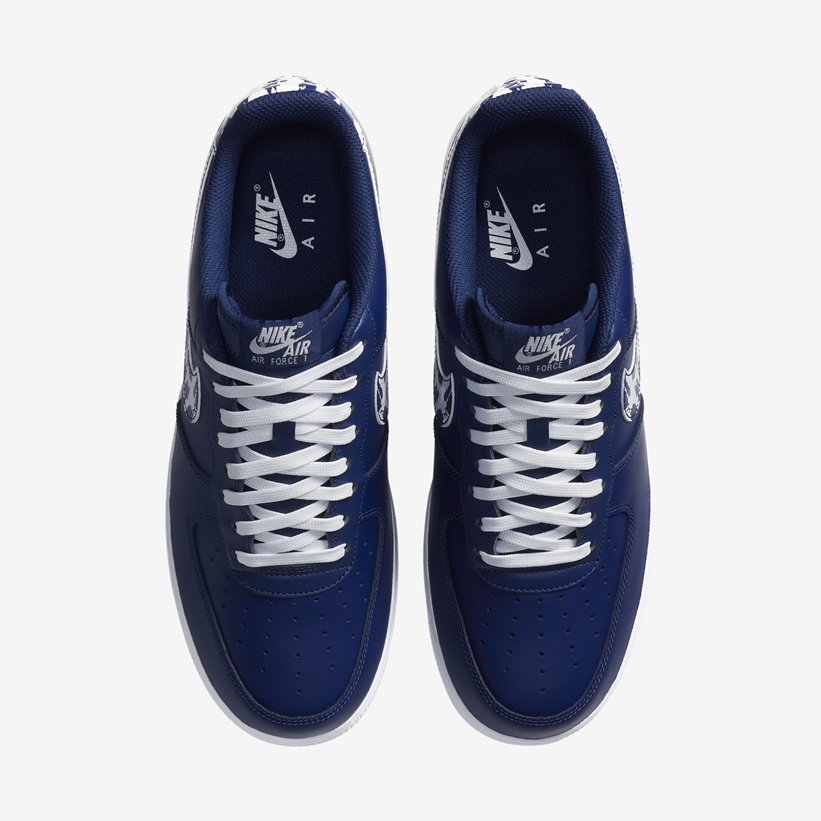 ナイキ エア フォース 1 ロー “ネイビー/アニマルスウッシュ” (NIKE AIR FORCE 1 LOW “Navy/Animal Swoosh”) [CZ7873-400]