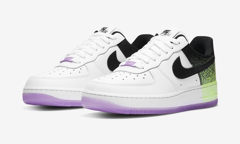 ナイキ エア フォース 1 ロー “ホワイト/パープル/ボルト” (NIKE AIR FORCE 1 LOW “White/Purple/Volt”) [CZ8097-100]