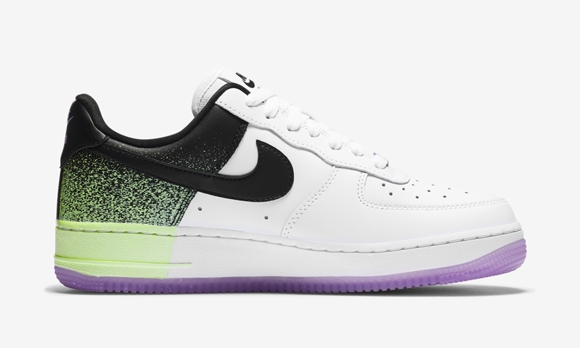 ナイキ エア フォース 1 ロー “ホワイト/パープル/ボルト” (NIKE AIR FORCE 1 LOW “White/Purple/Volt”) [CZ8097-100]