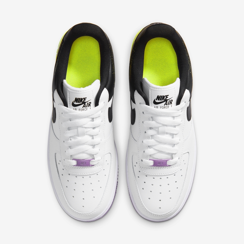 ナイキ エア フォース 1 ロー “ホワイト/パープル/ボルト” (NIKE AIR FORCE 1 LOW “White/Purple/Volt”) [CZ8097-100]