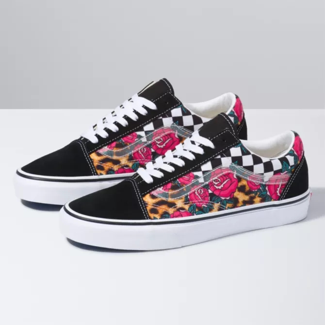 VANS "ROSE/ANIMAL CHECK" OLD SKOOL (バンズ "ローズ/アニマルチェック" オールドスクール)