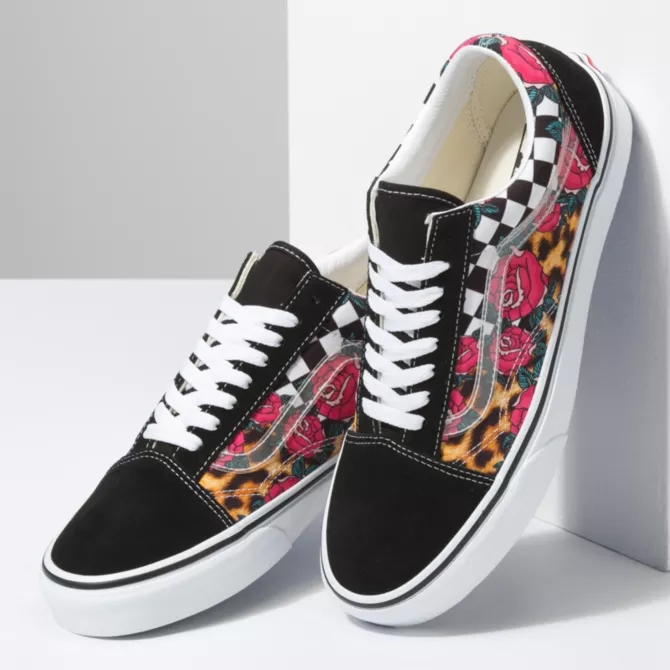 VANS “ROSE/ANIMAL CHECK” OLD SKOOL (バンズ “ローズ/アニマルチェック” オールドスクール)