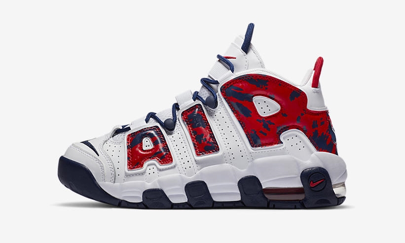 ナイキ GS エア モア アップテンポ “レッド/ブルー/カモ” (NIKE GS AIR MORE UPTEMPO “Red/Blue/Camo”) [CZ7885-100]