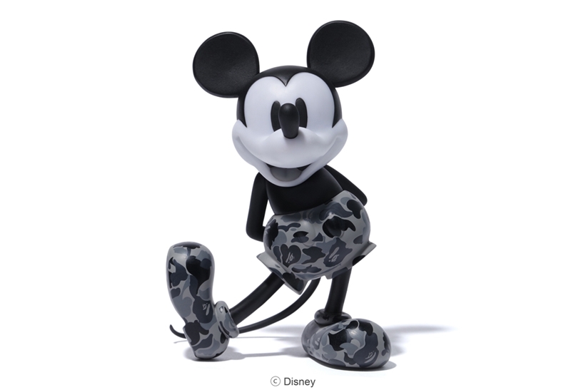 ABC CAMO モノトーンのA BATHING APE × MICKEY MOUSE × BE@RBRICK & VCDが7/18発売 (ア ベイシング エイプ ミッキーマウス ベアブリック)