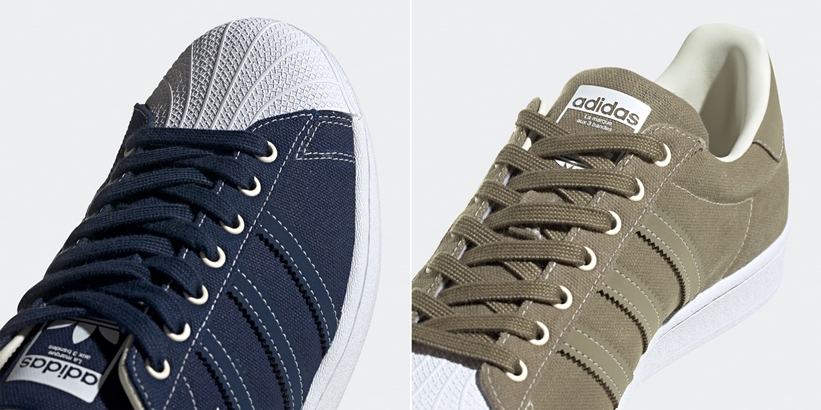 adidas Originals SUPERSTAR CANVAS “Navy/Olive” (アディダス オリジナルス スーパースター キャンバス “ネイビー/オリーブ”) [FW2652,2653]