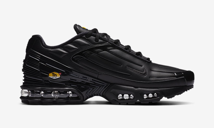 ナイキ エア マックス プラス 3 レザー “トリプルブラック” (NIKE AIR MAX PLUS 3 LEATHER “Triple Black”) [CK6716-001]