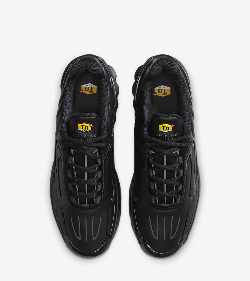 ナイキ エア マックス プラス 3 レザー “トリプルブラック” (NIKE AIR MAX PLUS 3 LEATHER “Triple Black”) [CK6716-001]