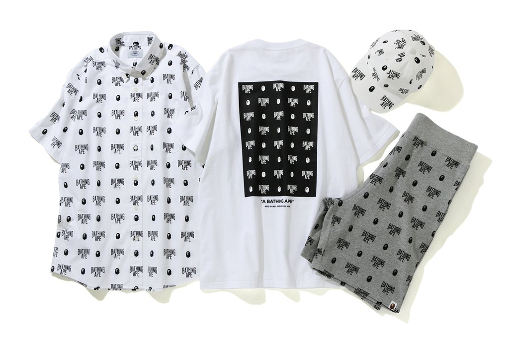 A BATHING APEからAPE HEADとNYC LOGOを組み合わせ、洗練された印象を与える「BAPE MONOGRAM」が7/18発売 (ア ベイシング エイプ)