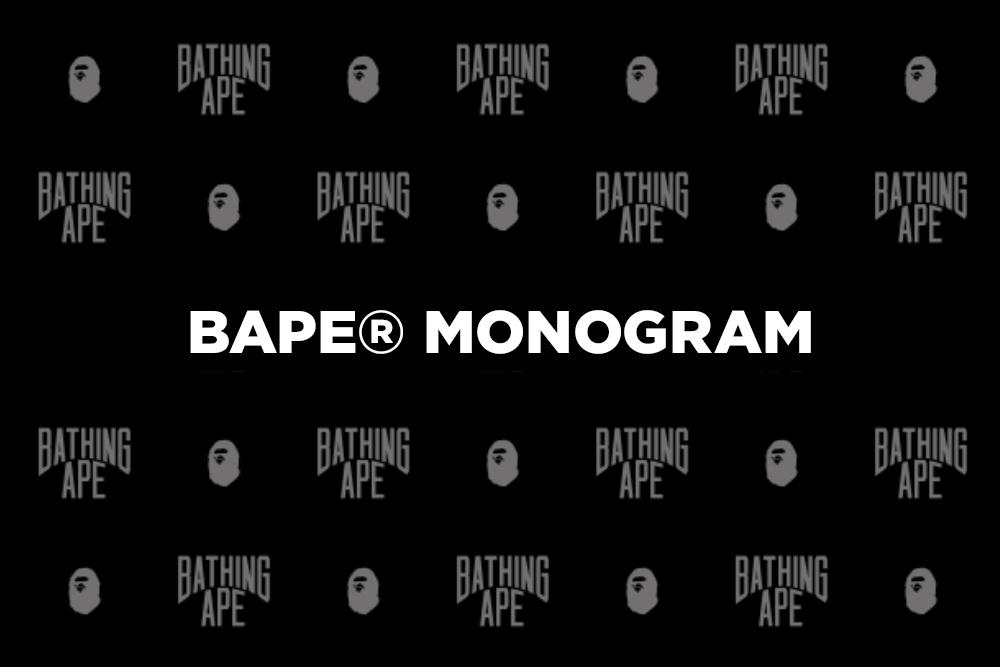 A BATHING APEからAPE HEADとNYC LOGOを組み合わせ、洗練された印象を与える「BAPE MONOGRAM」が7/18発売 (ア ベイシング エイプ)