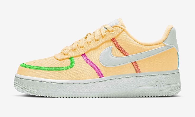 ナイキ ウィメンズ エア フォース 1 07 ロー LX “メロンティント/ポイズングリーン” (NIKE WMNS AIR FORCE 1 07 LOW LX “Melon Tint/Poison Green/”) [CK6572-800]