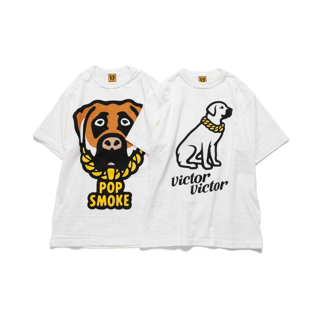 HUMAN MADEにてPOP SMOKE & VICTOR VICTOR with HUMAN MADEのコラボTEEが7/20 11:00からオンラインにて受注販売 (ヒューマンメイド)