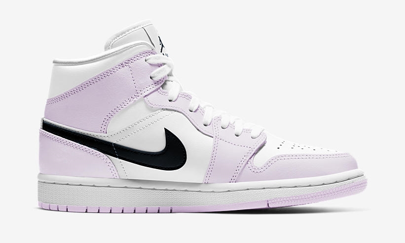 【国内 4/23 発売】ナイキ ウィメンズ エア ジョーダン 1 ミッド “ピンク/ホワイト” (NIKE WMNS AIR JORDAN 1 MID “Pink/White”) [BQ6472-500]