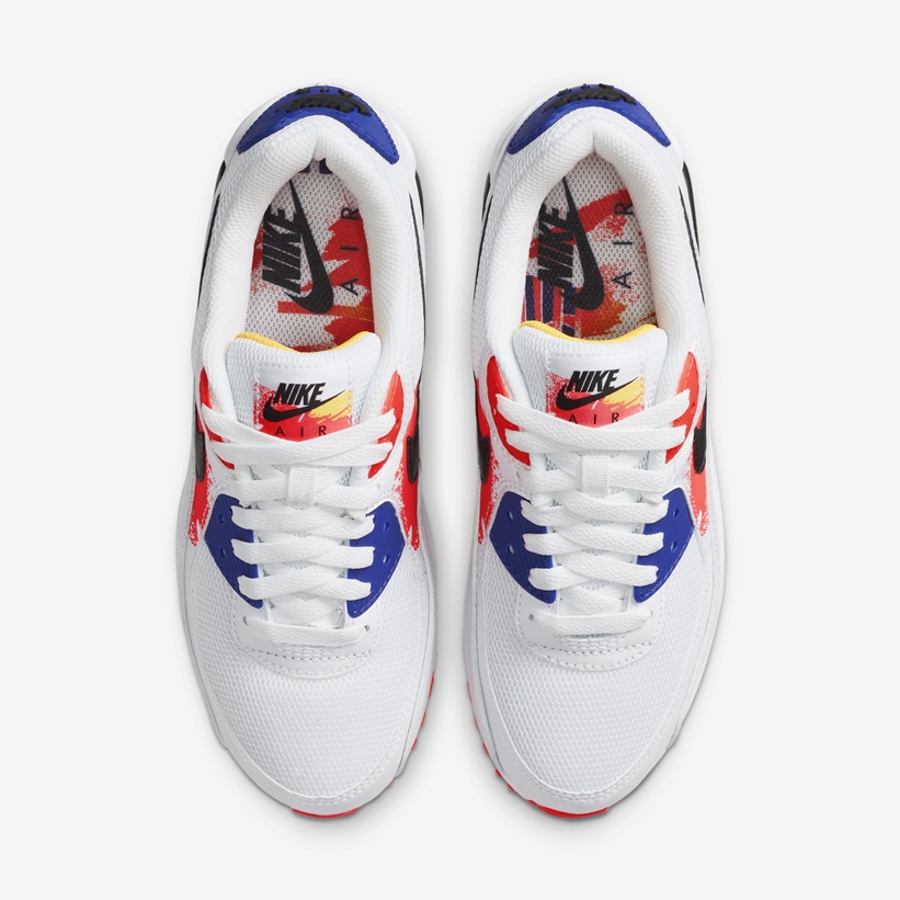 ナイキ エア マックス 90 “ホワイト/ブルー/レッド/イエロー” (NIKE AIR MAX 90 “White/Blue/Red/Yellow”) [CZ7937-100]