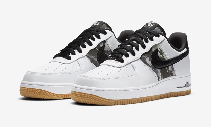 ナイキ エア フォース 1 ロー “ホワイト/ブラック/カモ/ガム” (NIKE AIR FORCE 1 LOW “White/Black/Camo/Gum”) [CZ7891-100]