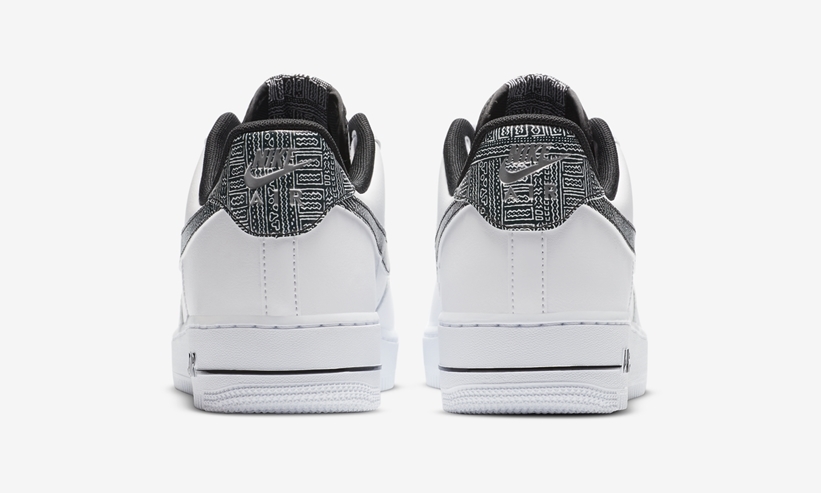 幾何学模様を採用した ナイキ エア フォース 1 ロー “ホワイト/ブラック” (NIKE AIR FORCE 1 LOW “White/Geometric”) [CZ7933-100]