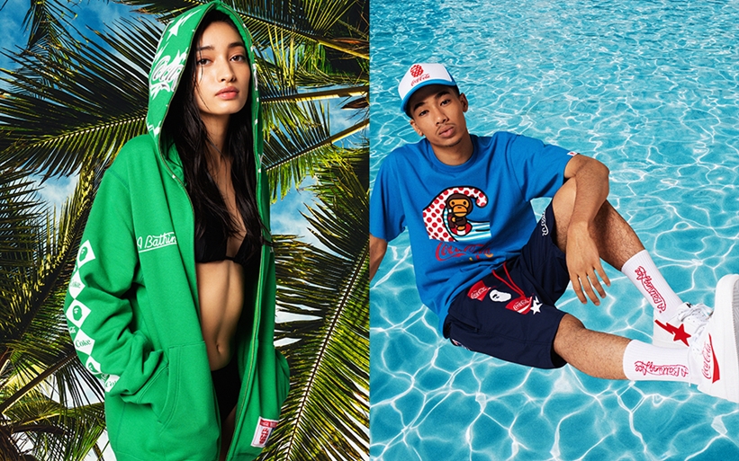 【7/25 発売】Coca-Cola × A BATHING APE アパレルコラボレーション (コカコーラ ベイシング エイプ)