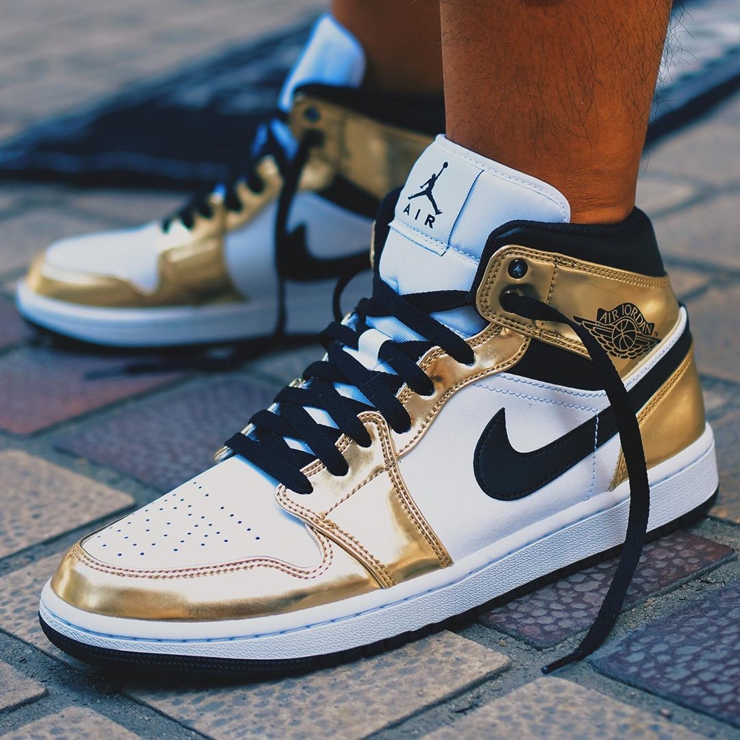 nike air jordan 1 high metalic gold 美品