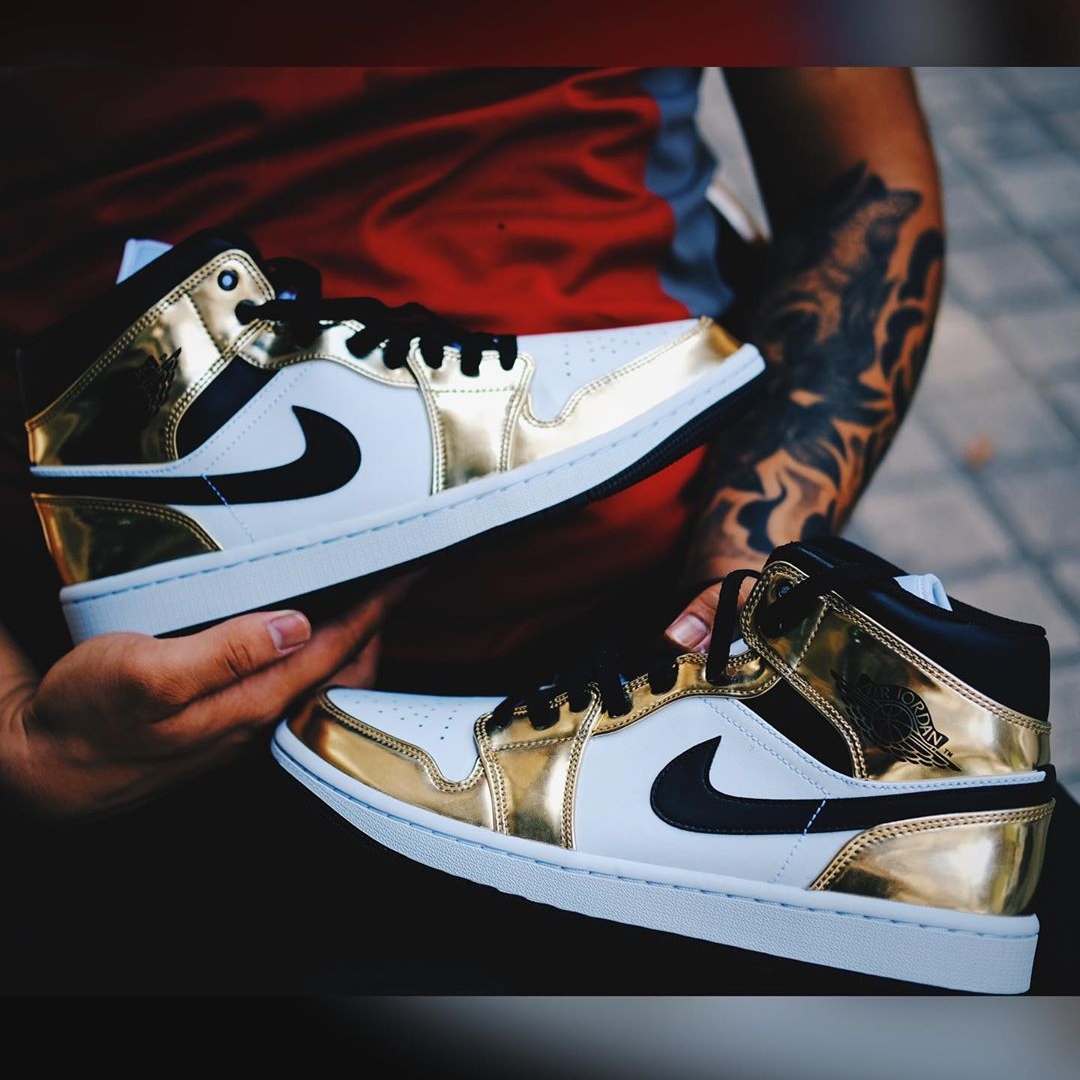 海外 11/30 発売予定！ナイキ エア ジョーダン 1 ミッド SE “メタリックゴールド/ホワイト” (NIKE AIR JORDAN 1 MID SE “Metallic Gold/White”) [DC1419-700]