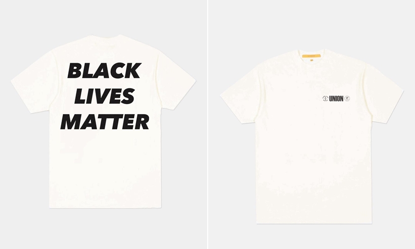 Black Lives Matter チャリティーとして UNIONからメッセージTシャツ 2型が7/22発売 (ユニオン #blacklivesmatter)