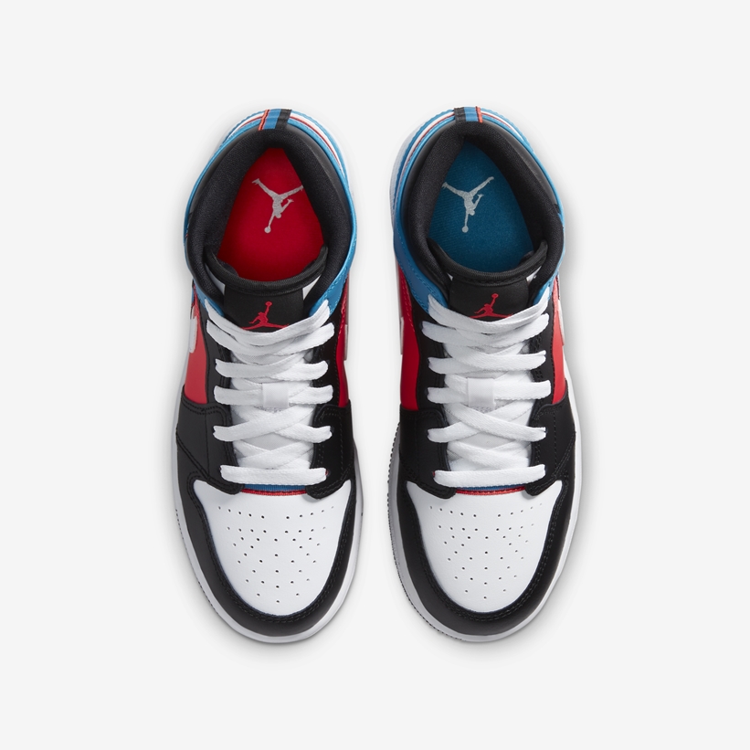 ナイキ エア ジョーダン 1 ミッド “ホワイト/ブルー/レッド” (NIKE AIR JORDAN 1 MID “White/Blue/Red”) [CV4891-001]