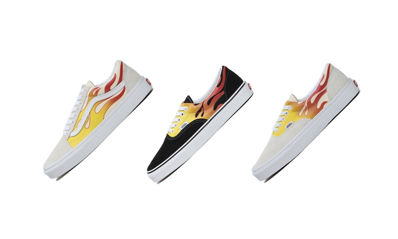 7/25発売！VANS “FLAME PACK” Black/ERA White/ERA OLD SKOOL (バンズ “フレイム パック”)