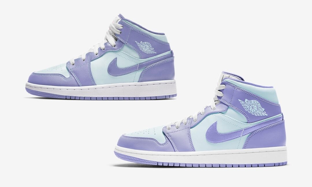 【国内 5/17 発売】ナイキ エア ジョーダン 1 ミッド “パープル/ブルー” (NIKE AIR JORDAN 1 MID “Purple/Blue”) [554724-500/554725-500]