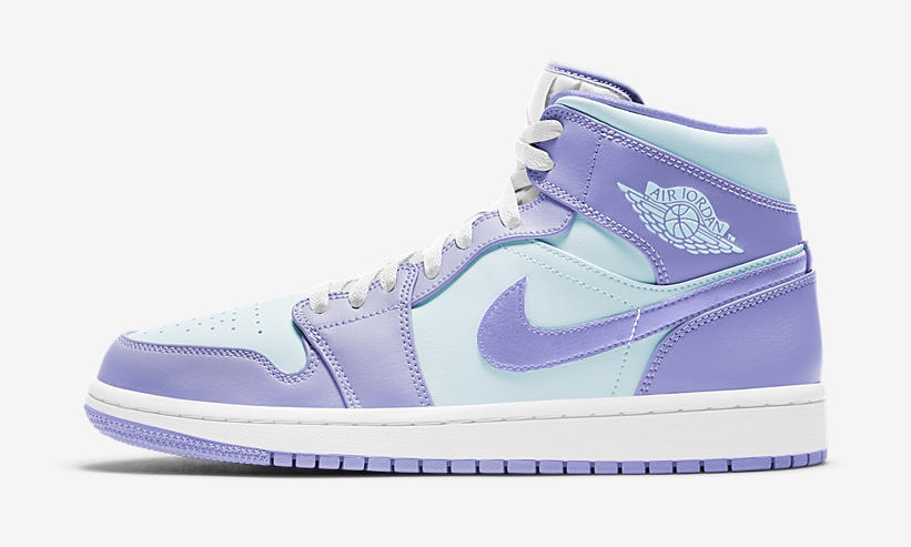 【国内 5/17 発売】ナイキ エア ジョーダン 1 ミッド “パープル/ブルー” (NIKE AIR JORDAN 1 MID “Purple/Blue”) [554724-500/554725-500]