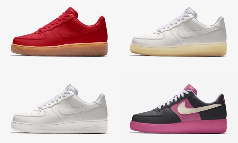 【NIKE BY YOU】スムースレザーとリップル仕上げのレザーを採用したナイキ エア フォース 1 ロー (NIKE AIR FORCE 1 LOW) [CT7875-994/AQ3778-994]