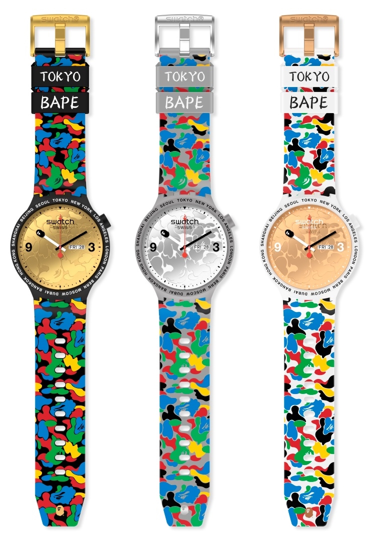 【8/6 発売】SWATCH × A BATHING APE 最新モデル (スウォッチ ア ベイシング エイプ)