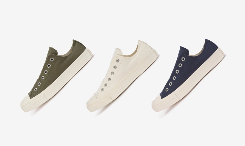 7/28発売！シューレースを通さずに着用可能なスリップ仕様の CONVERSE ALL STAR MILITARY SLIP OX (コンバース オールスター ミリタリー スリップ OX)