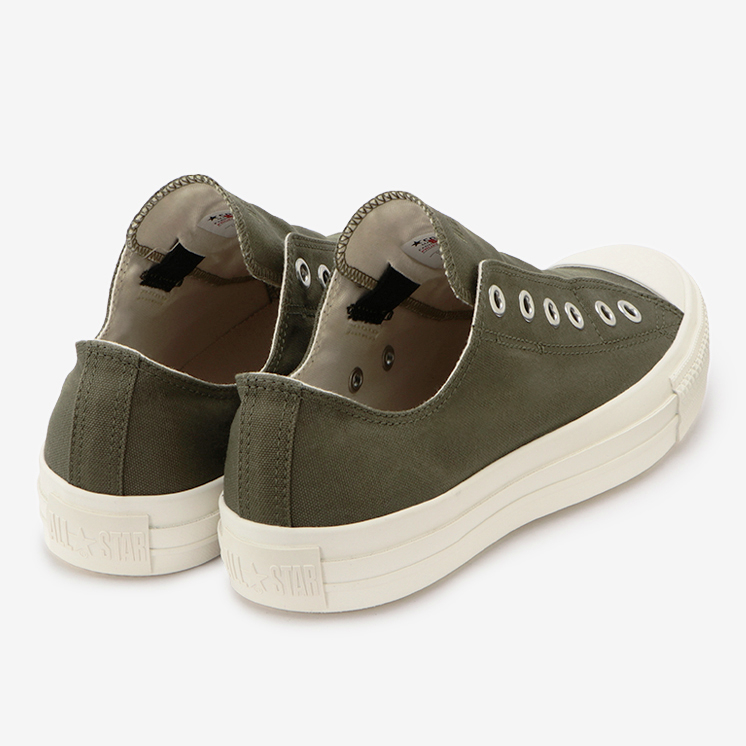 7/28発売！シューレースを通さずに着用可能なスリップ仕様の CONVERSE ALL STAR MILITARY SLIP OX (コンバース オールスター ミリタリー スリップ OX)