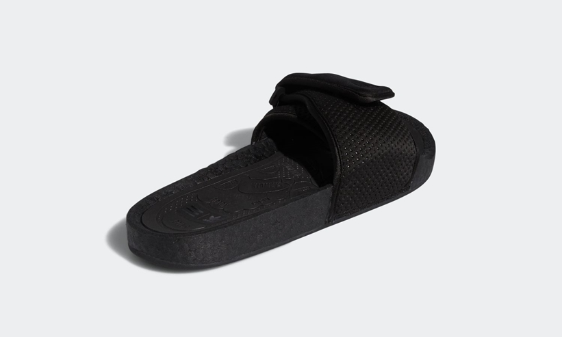 8/1 発売！Pharrell Williams x adidas Originals BOOST SLIDE “Core Black” (ファレル・ウィリアムス アディダス オリジナルス ブースト スライド “コアブラック”) [FX8056]