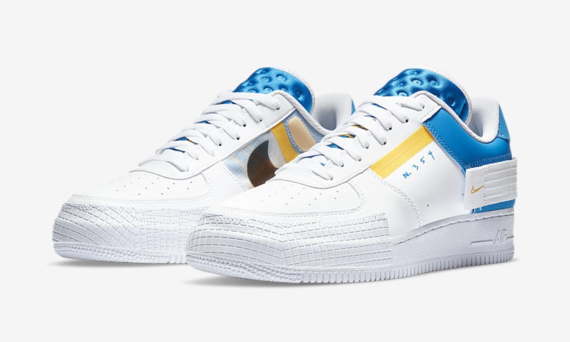 ナイキ エア フォース 1 ロー タイプ “フォトブルー/ユニバーシティゴールド” (NIKE AIR FORCE 1 LOW TYPE “Photo Blue/University Gold”) [CK6923-101]