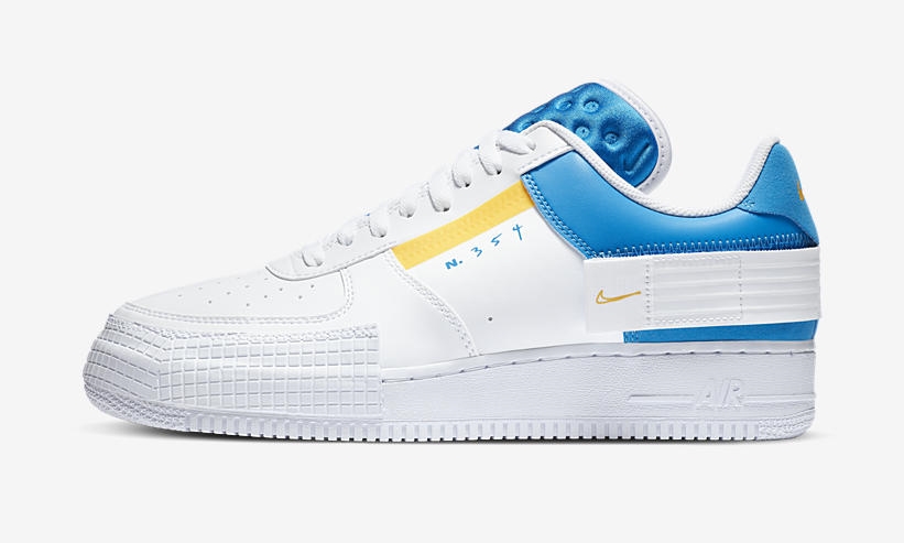 ナイキ エア フォース 1 ロー タイプ “フォトブルー/ユニバーシティゴールド” (NIKE AIR FORCE 1 LOW TYPE “Photo Blue/University Gold”) [CK6923-101]