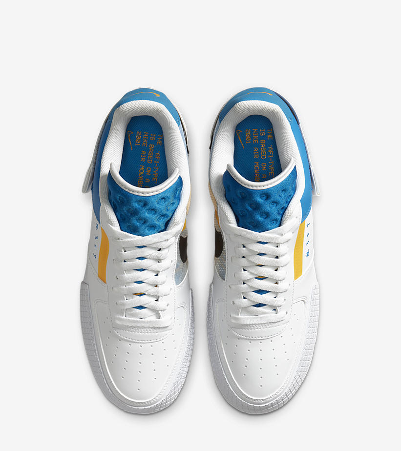 ナイキ エア フォース 1 ロー タイプ “フォトブルー/ユニバーシティゴールド” (NIKE AIR FORCE 1 LOW TYPE “Photo Blue/University Gold”) [CK6923-101]