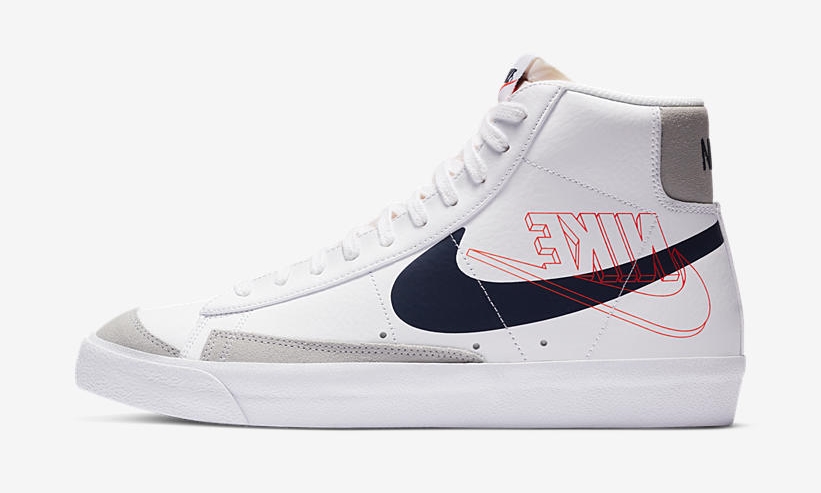 ナイキ ブレーザー ミッド “ホワイト/ネイビー/レッド” (NIKE BLAZER MID “White/Navy/Red”) [DA4651-100]