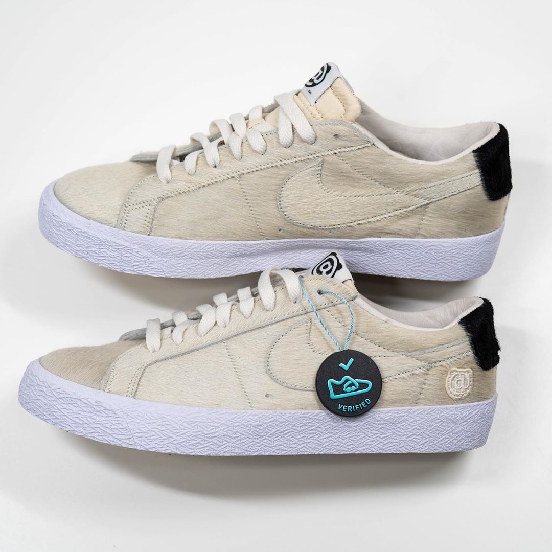 メディコムトイ ベアブリック × ナイキ SB ブレーザー ロー QS “ライトクリーム” (MEDICOM TOY BE@RBRICK NIKE SB ZOOM BLAZER LOW QS “Light Cream”) [CZ4620-200]