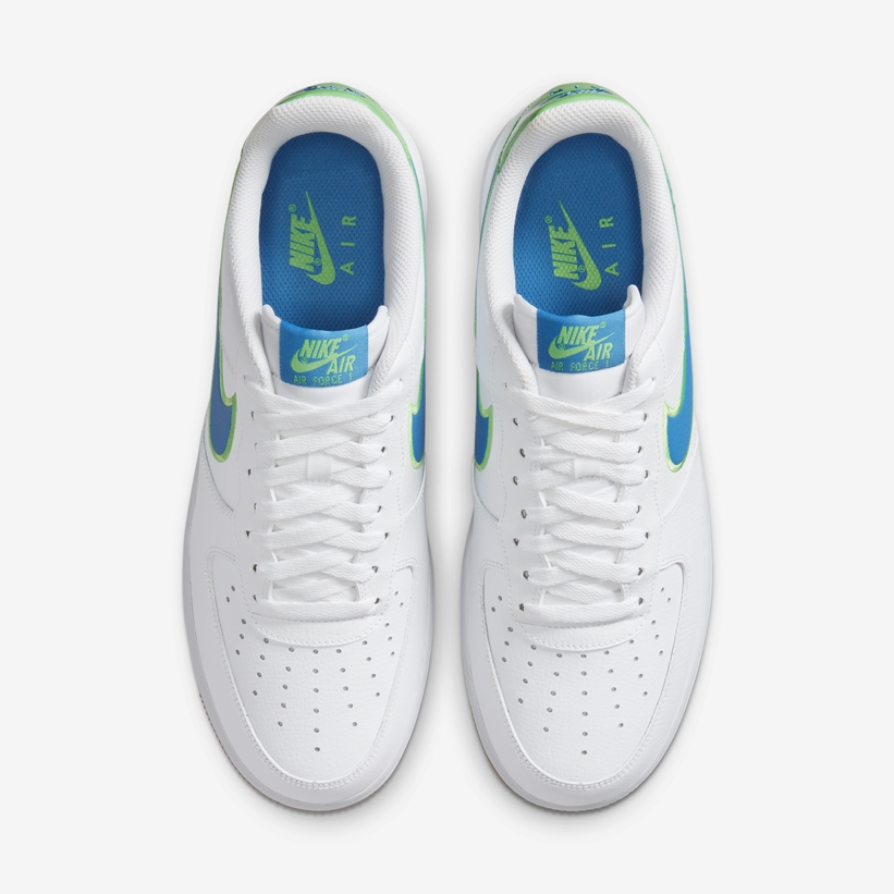 ナイキ エア フォース 1 ロー “ホワイト/ブルー/グリーン” (NIKE AIR FORCE 1 LOW “White/Blue/Green”) [DA4660-100]